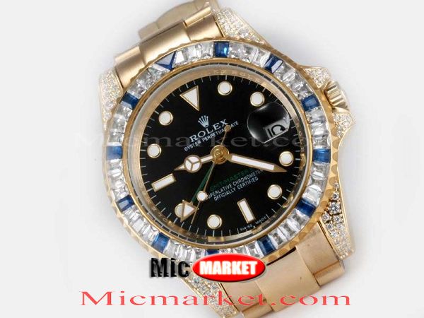 All Gold Diamond GMT Master 2 Rolex Replica Watches All Gold Diamond GMT Master 2 Rolex Replica Watches